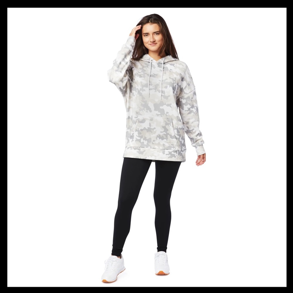 LAZYPANTS The Cooper Hoodie Sweatshirt In White Camo - Picture 12 of 15